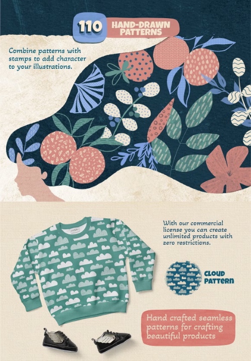 Essential Pattern Brush Toolkit for Procreate 6133769