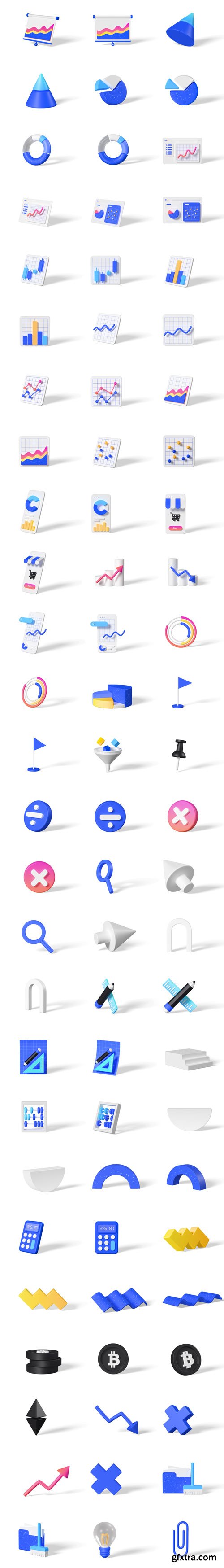 Wannathis - Charts 3d illustrations