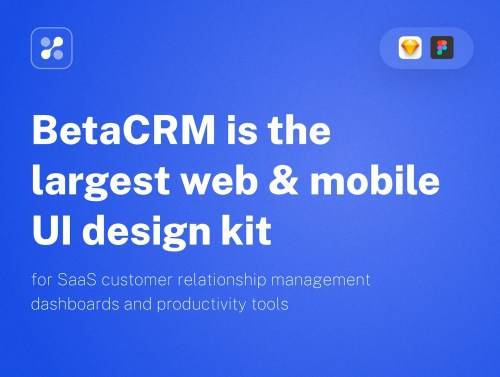 'BetaCRM UI Kit for SaaS Dashboards'