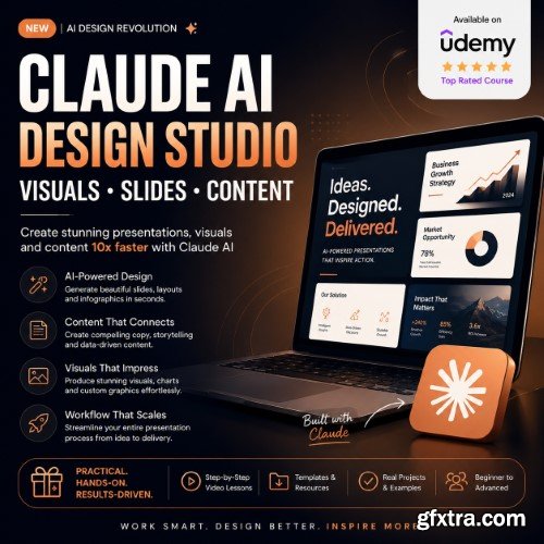 Udemy - Claude AI Design Studio: Visuals, Slides & Content Udemy - Claude AI Design Studio: Visuals, Slides & Content