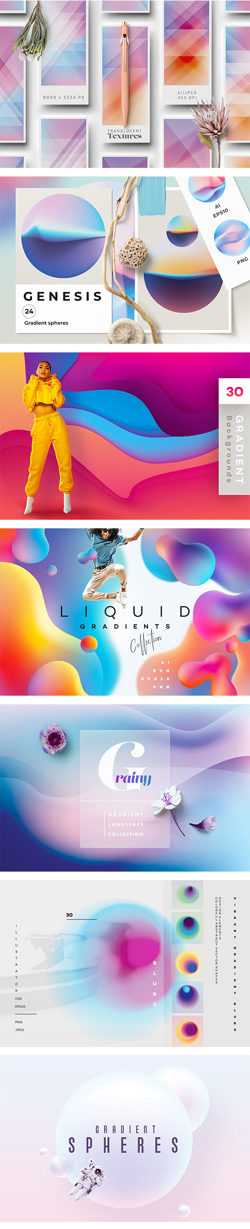 The Supreme Gradient Bundle EPS, PNG 6172849 $300