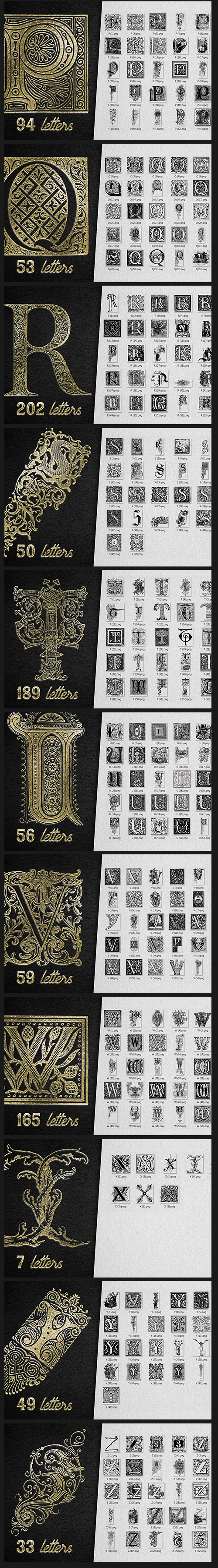 28 IN 1 VINTAGE LETTERS COLLECTION 1170716 28 IN 1 VINTAGE LETTERS COLLECTION 1170716