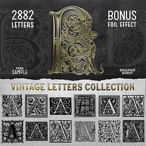 28 IN 1 VINTAGE LETTERS COLLECTION 1170716