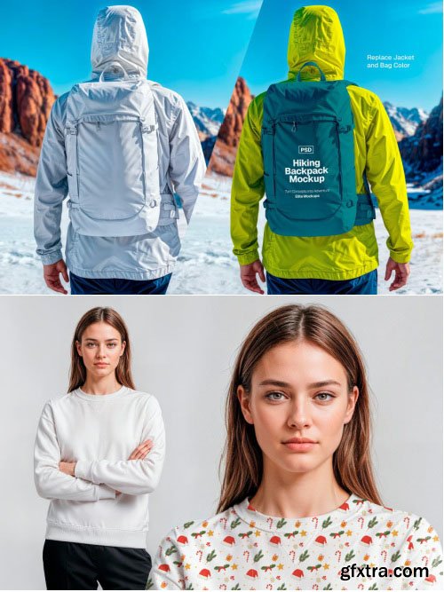 MockupCloud - Premium Apparel Mockup Bundle – Hoodies, T-Shirts, Sweatshirts & Beanies (High-End PSD Pack)
