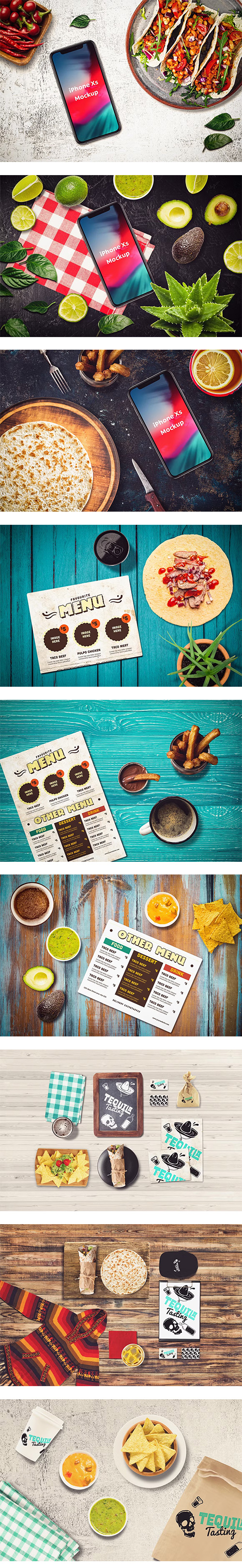 Mexican Food Scene & Mock-up Creator 3186706 Mexican Food Scene & Mock-up Creator 3186706