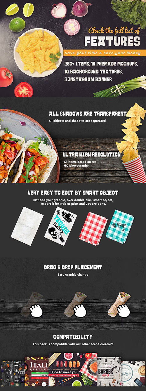 Mexican Food Scene & Mock-up Creator 3186706 Mexican Food Scene & Mock-up Creator 3186706