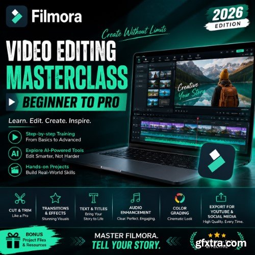 Udemy - Filmora Video Editing Masterclass: Beginner to Pro (2026)