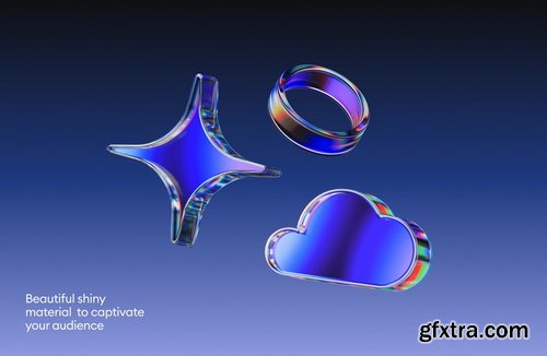 Wannathis - Dispersed glass 3d illustrations