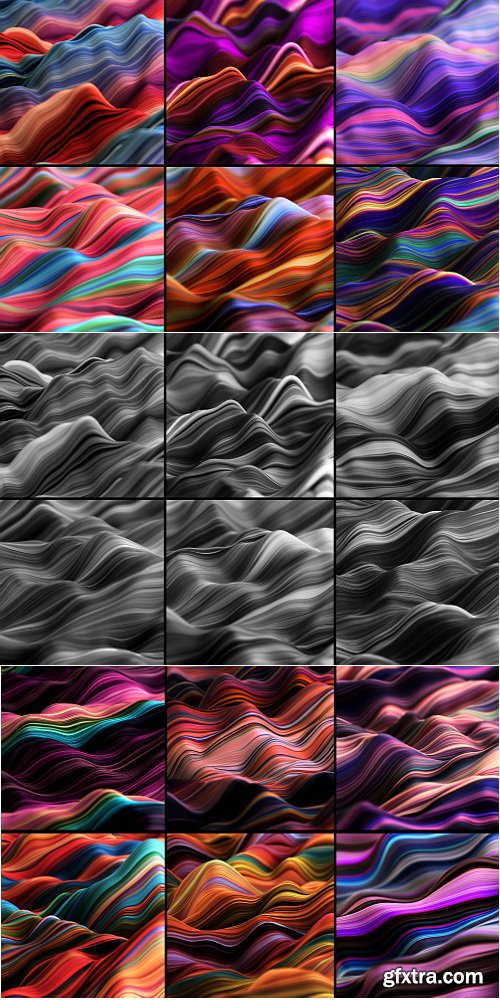 Chromasupply - Ripple: Fluid Wavy 3D Lines