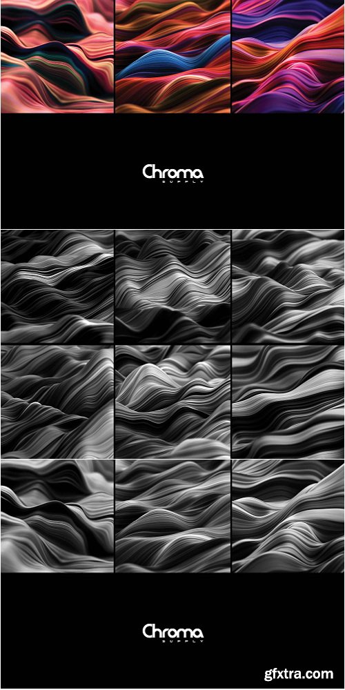 Chromasupply - Ripple: Fluid Wavy 3D Lines