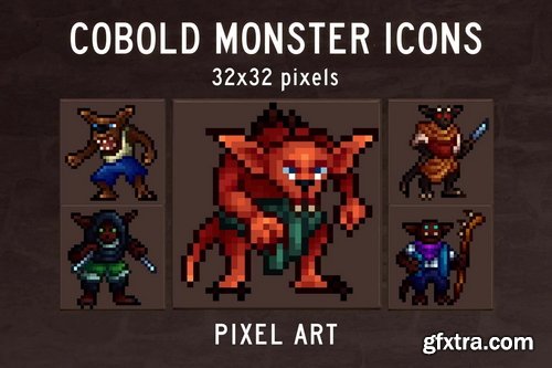 Craftpix - Cobold Monster Icons 32×32 Pixel Art