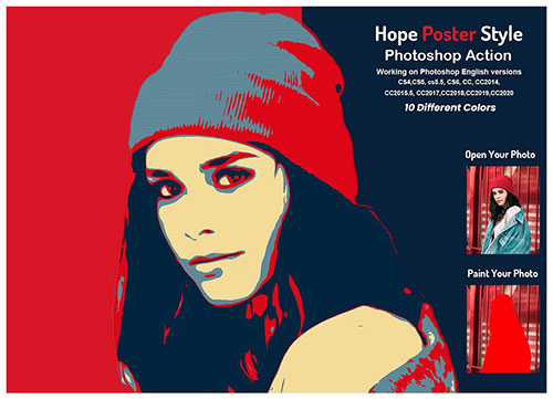 Hope Poster Style Photoshop Action 5822816