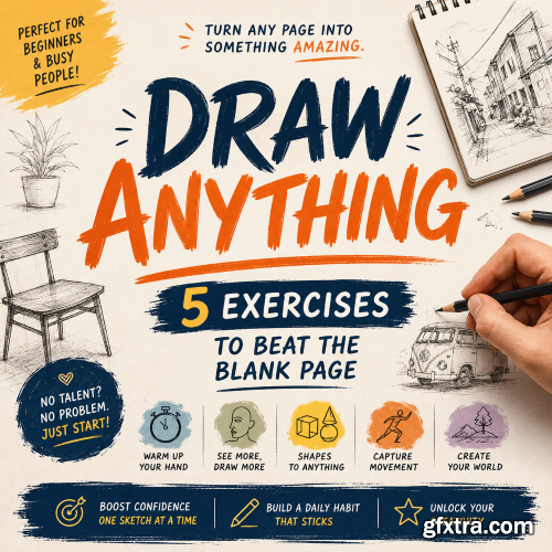 Udemy - Draw Anything - 5 Exercises To Beat The Blank Page
