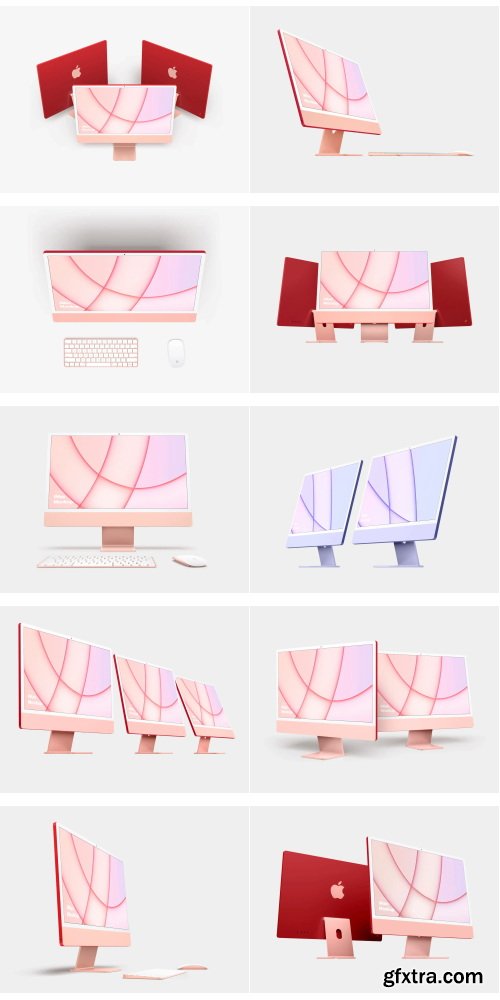 LS Graphics - iMac 24-inch Mockups