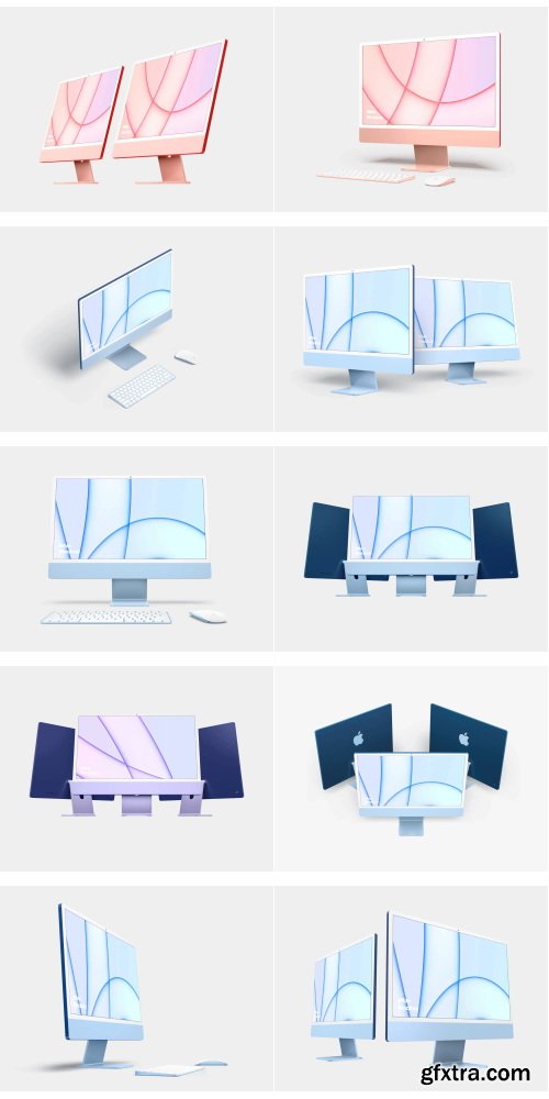 LS Graphics - iMac 24-inch Mockups