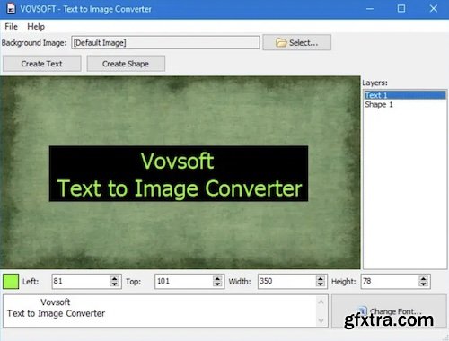 VovSoft Text to Image Converter 2.3