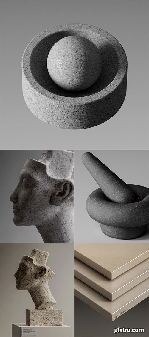 Superellipse Stone Textures Collection