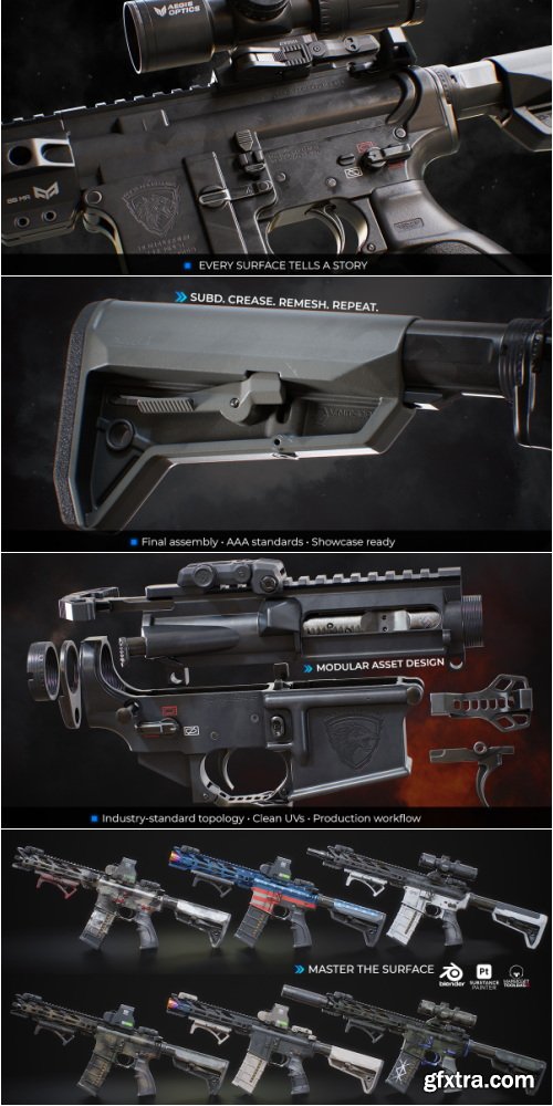 SuperhiveMarket - Ultimate Weapon Tutorial 2 - The Complete Hard-Surface Masterclass
