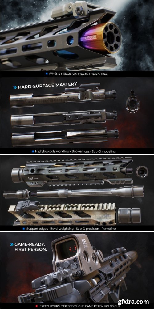 SuperhiveMarket - Ultimate Weapon Tutorial 2 - The Complete Hard-Surface Masterclass