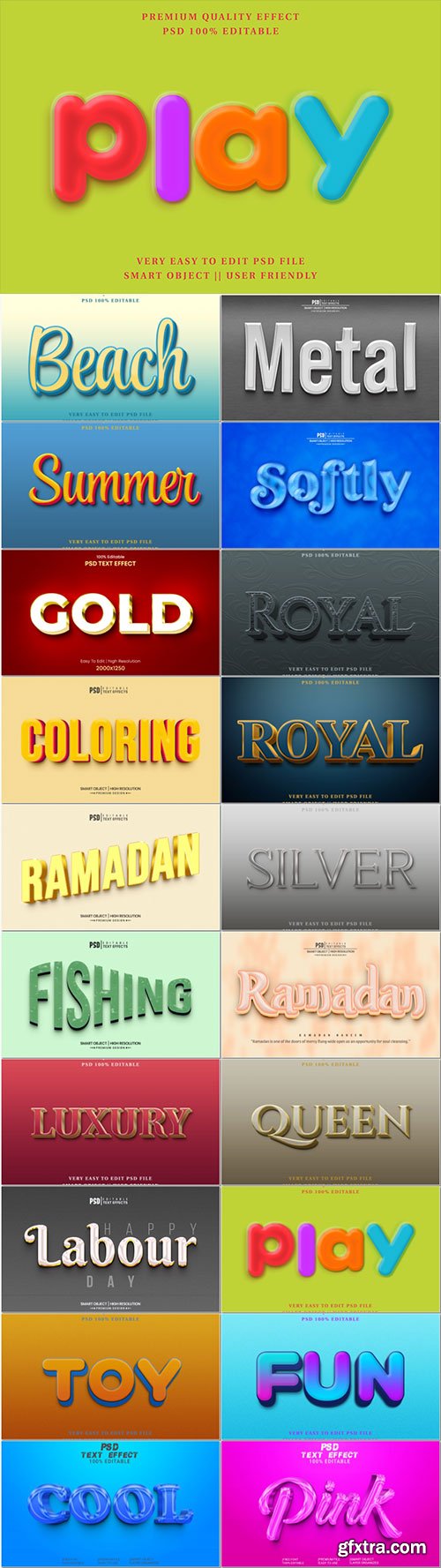 Psd text effect set vol 407