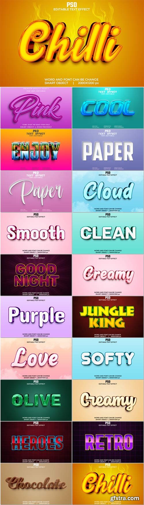 Psd text effect set vol 408