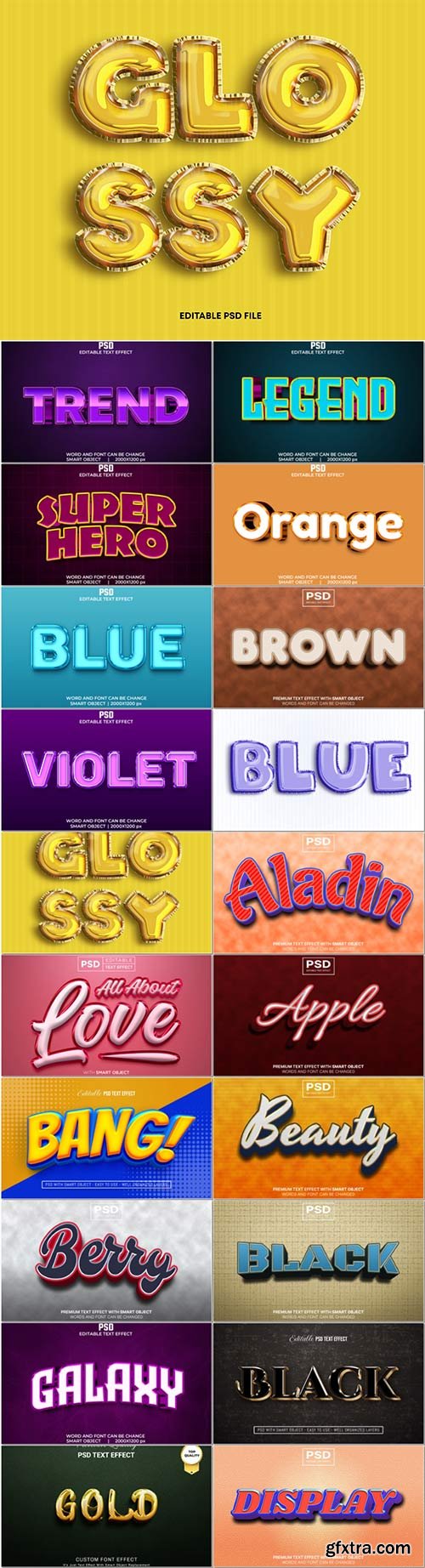 Psd text effect set vol 409