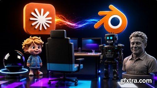 Udemy - Blender MCP & Claude AI: Hunyuan 3D, Characters & AI Agents