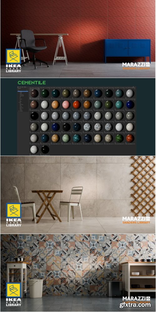SuperhiveMarket - Marazzi Shaders Library-Tiles Stone Ceramic-Asset Browser