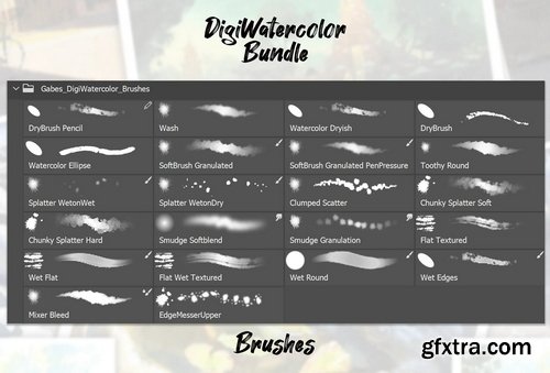 Gumroad - Gabe Ramos - DigiWatercolor Bundle