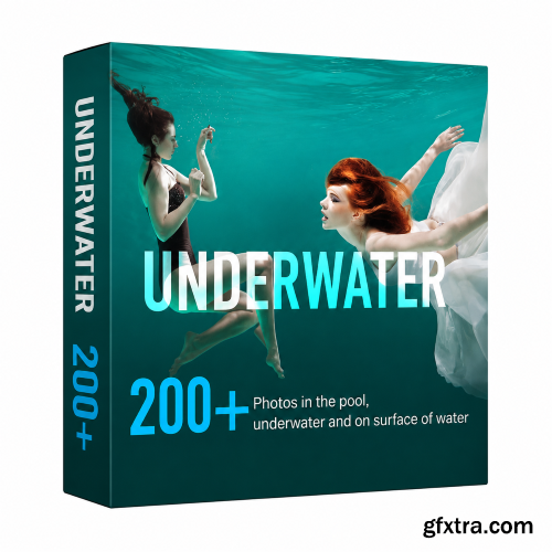 Artstation - 200+ Underwater Photos in the pool. Models with long hair and fabrics