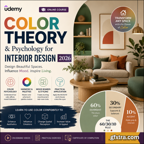 Udemy - Color Theory &amp; Psychology for Interior Design: (2026)