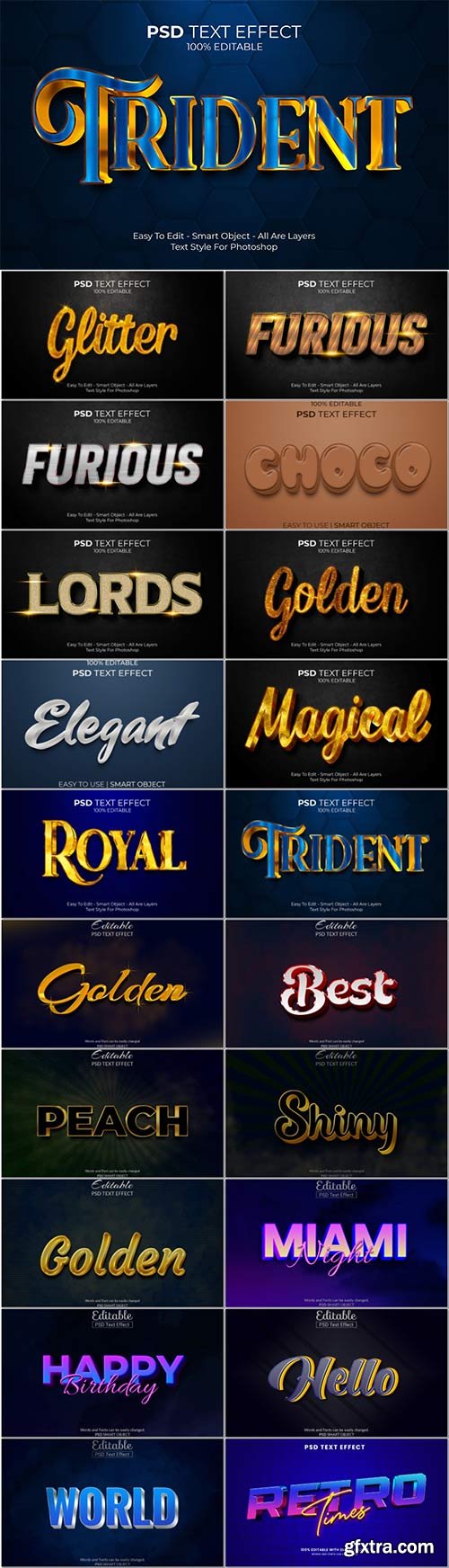 Psd text effect set vol 412