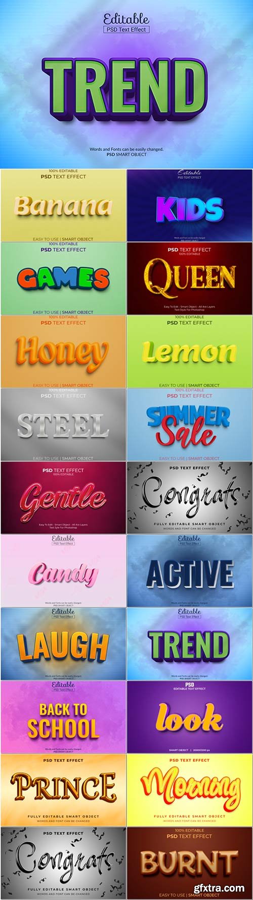 Psd text effect set vol 413