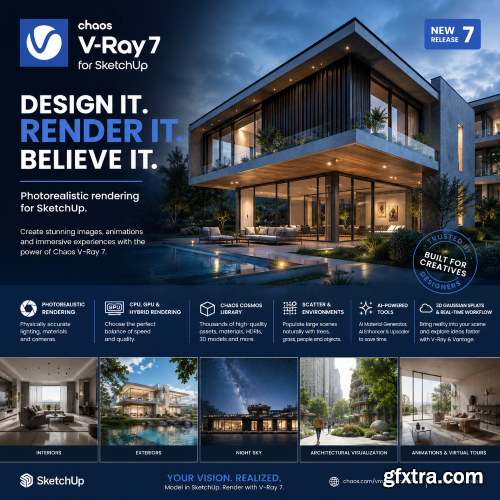 Chaos V-Ray 7.40.00 for SketchUp 2021 - 2026