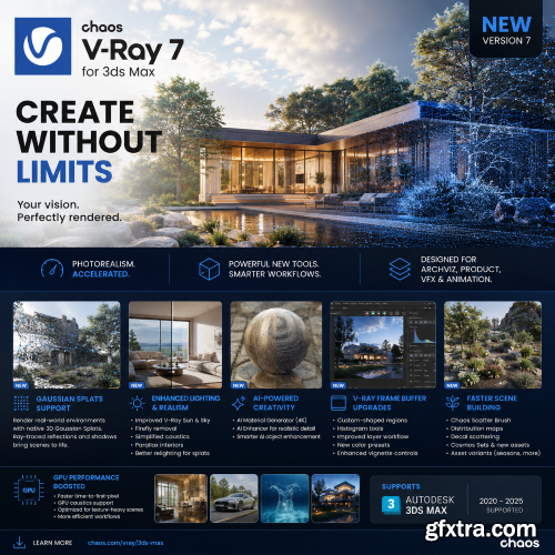 Chaos V-Ray 7 Update 4 (Build 7.40.00) for 3ds Max
