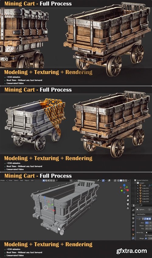 Artstation - Mining Cart - Full Tutorial