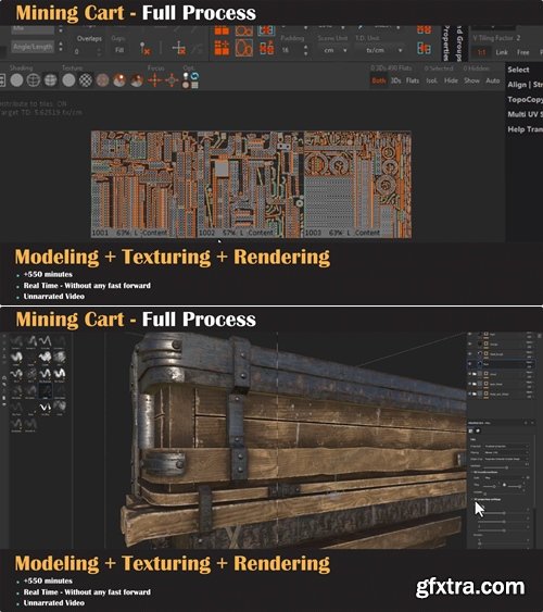 Artstation - Mining Cart - Full Tutorial