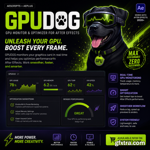 Aescripts - GPUDog Pro v1.3.0 Win/Mac