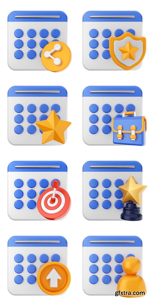 Iconscout - Calendar 3D Icon Pack
