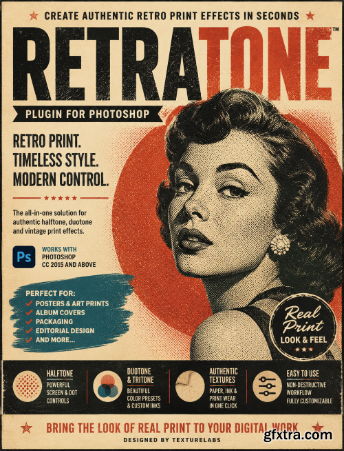 Texturelabs - Retratone v1.0.5 for Photoshop