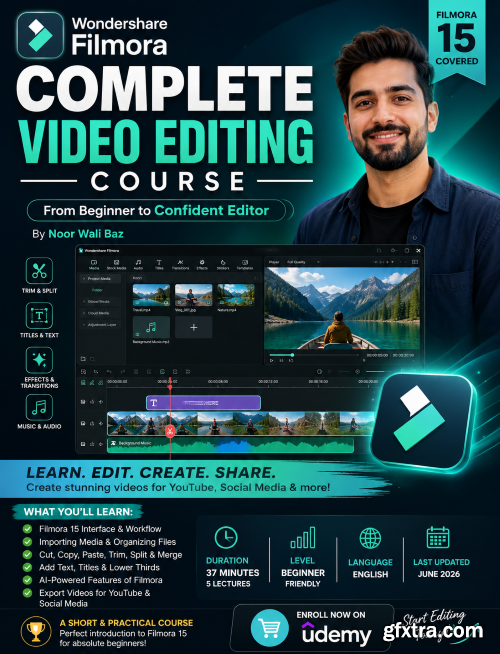 Udemy - Wondershare Filmora: Complete Video Editing Course