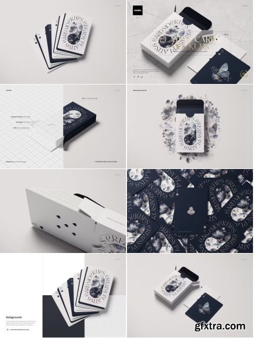 CreativeMarket - Playing Cards Mockup Set v.2 - 25423684