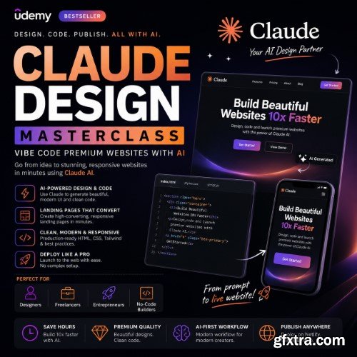 Udemy - Claude Design Masterclass-Vibe Code Premium Websites with AI
