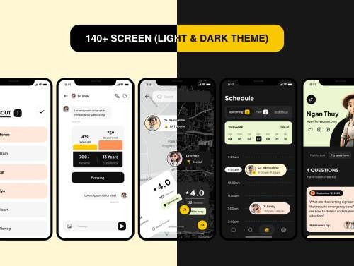 'Doctor Go For Patients - Doctor Appointment Figma UI Kit'