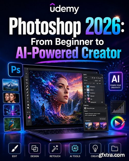 Udemy - Photoshop 2026: From Beginner to AI-Powered Creator