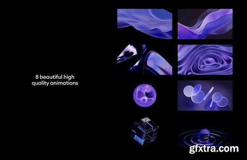 Wannathis - Glass abstract animated shapes
