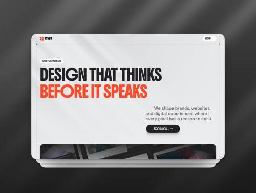 'Ether Studio – A Premium Framer Template' 'Ether Studio – A Premium Framer Template'