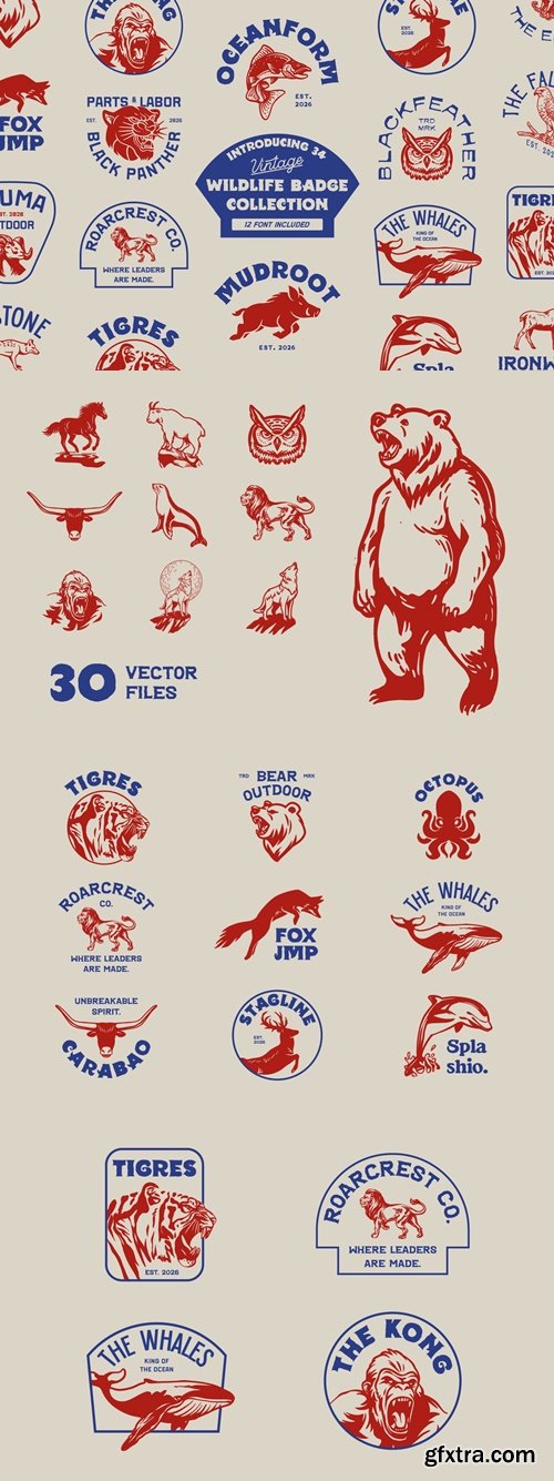 Wildlife Badge Collection