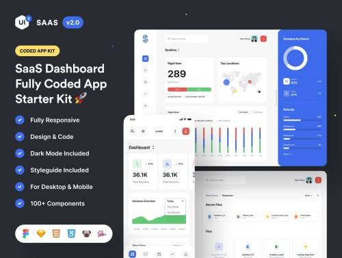 'SaaS Dashboard App Starter Kit 2.0' 'SaaS Dashboard App Starter Kit 2.0'