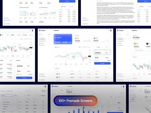 'Coinex: Cryptocurrency Dashboard UI Kit'